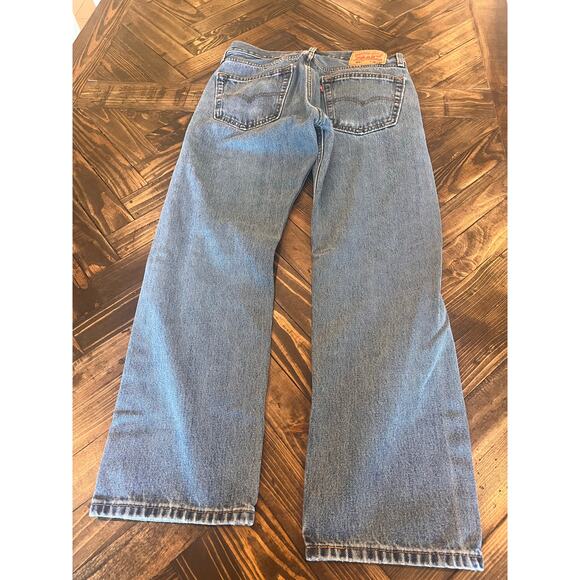 Levis 505 Jeans Men 32x30 Classic Western Academia Grandpa Twee Cowboy Aztec - Picture 3 of 11